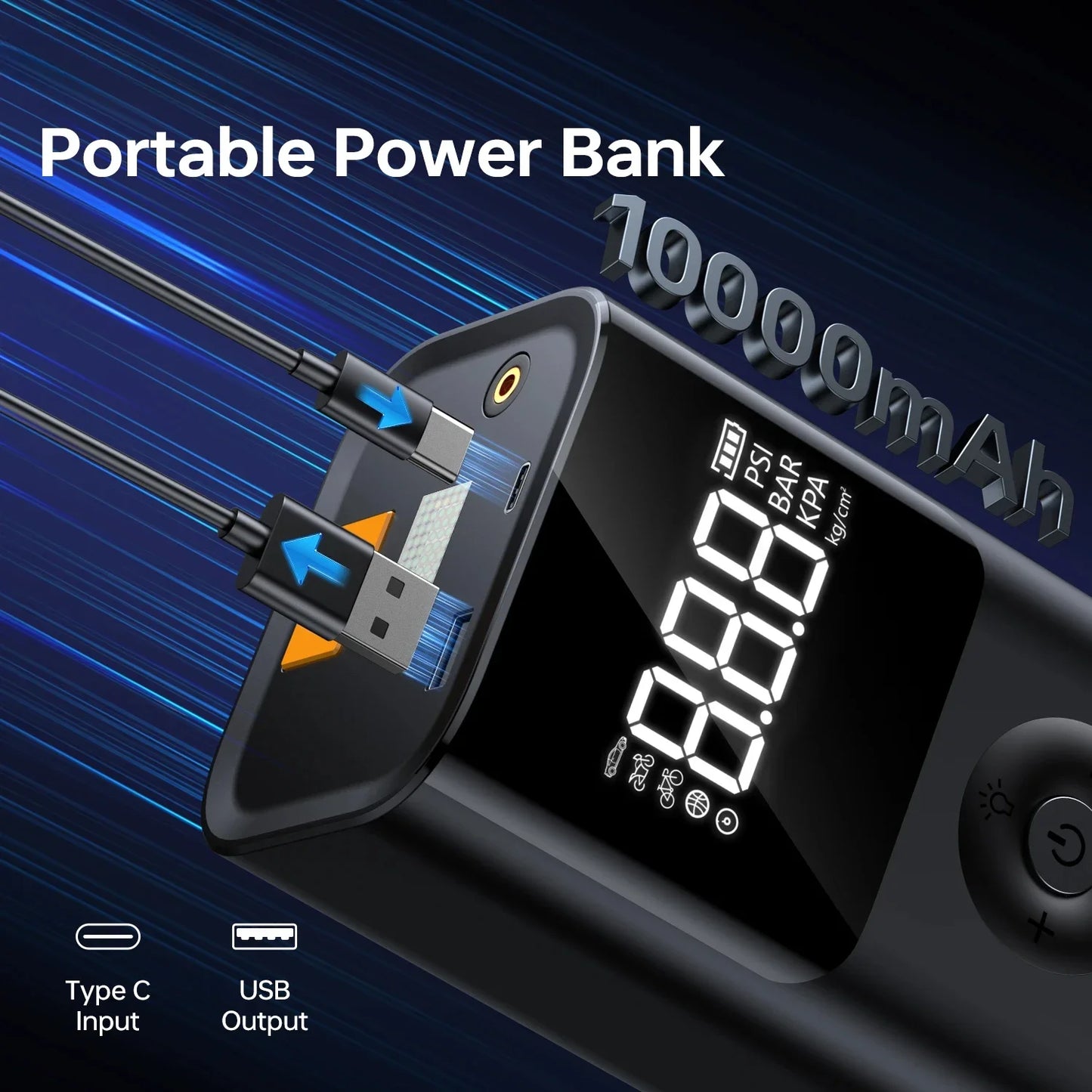 4 In 1 2500A Car Jump Starter