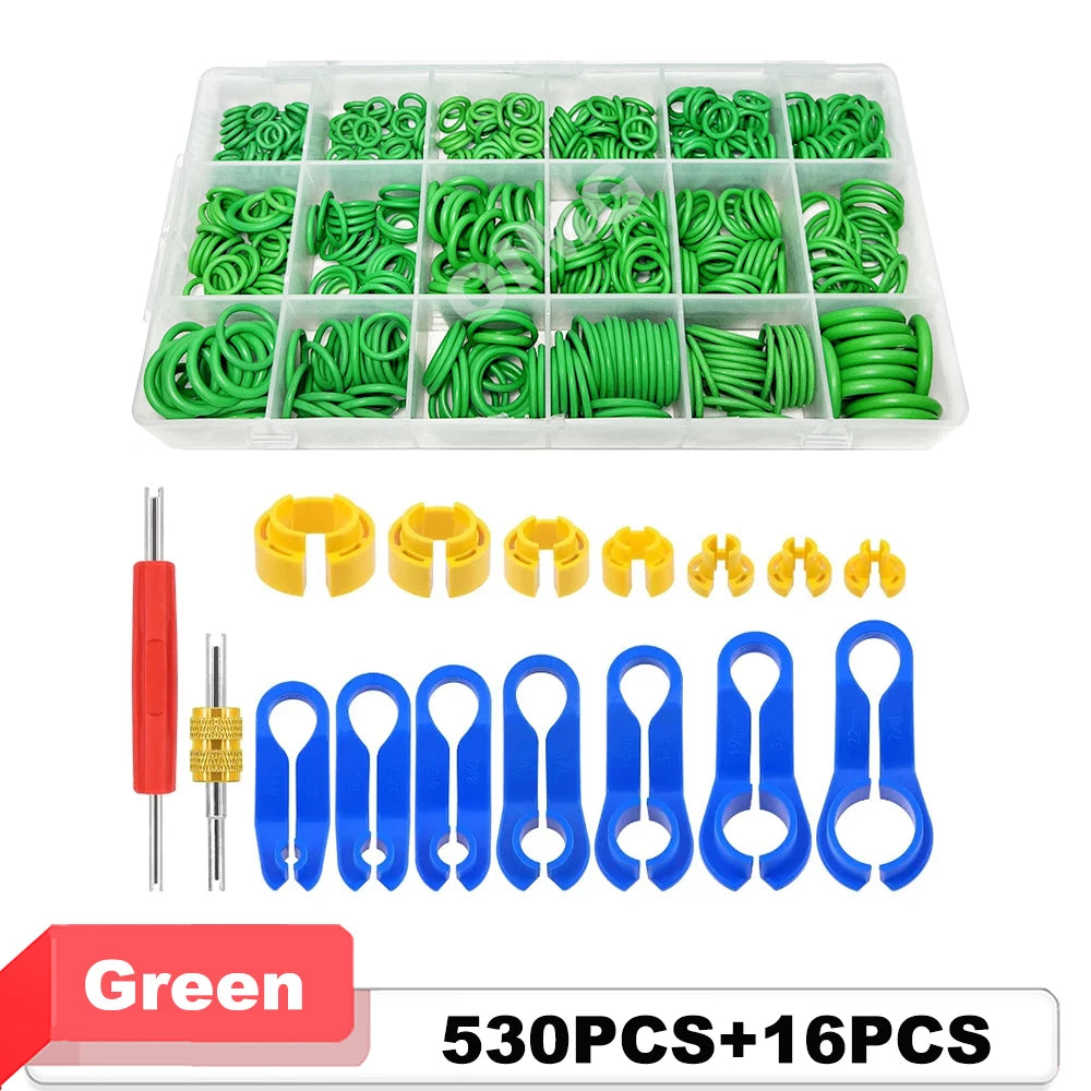 530/270pcs Car Air Conditioning O-ring Washer Kit