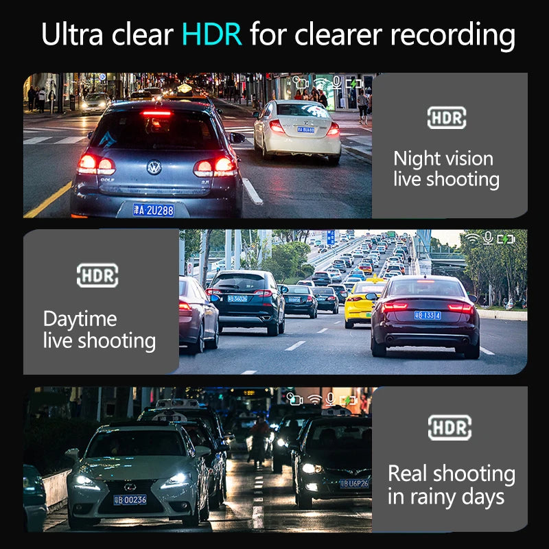 10 Inch Mirror Camera for Car Touch Screen Video Recorder