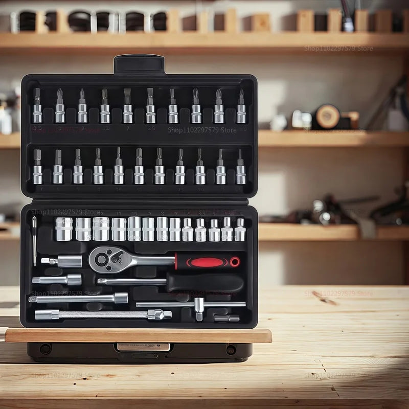 46pcs 1/4 Inch Drive Socket Set