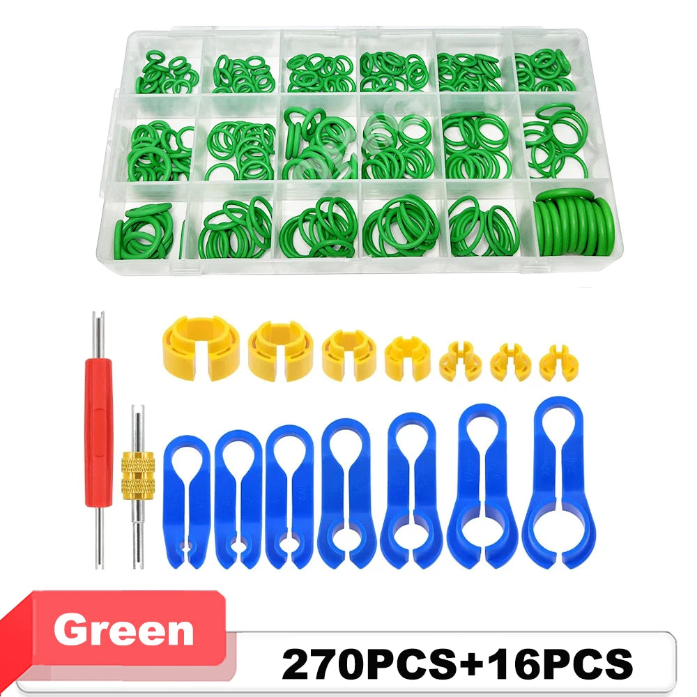 530/270pcs Car Air Conditioning O-ring Washer Kit