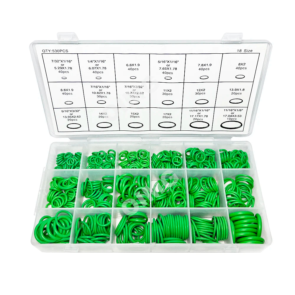 530/270pcs Car Air Conditioning O-ring Washer Kit
