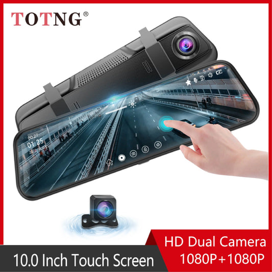 10 Inch Mirror Camera for Car Touch Screen Video Recorder