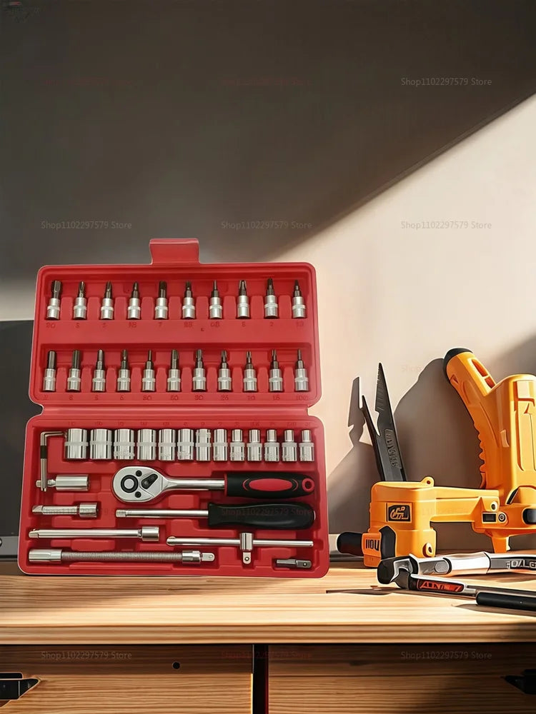 46pcs 1/4 Inch Drive Socket Set