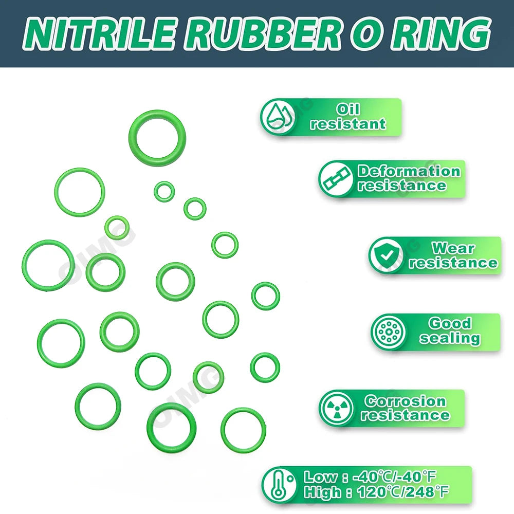 530/270pcs Car Air Conditioning O-ring Washer Kit