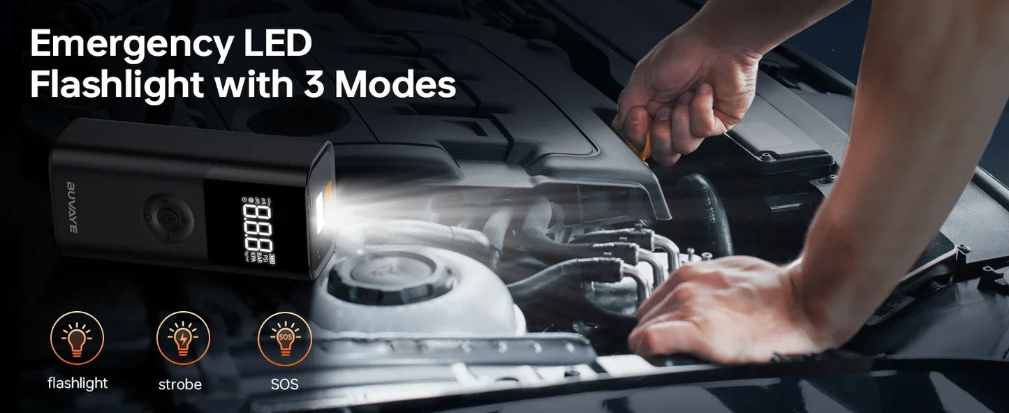 4 In 1 2500A Car Jump Starter