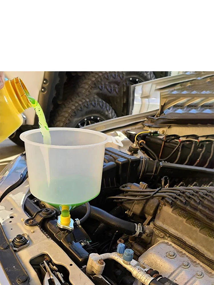 15Pcs/Set Pour Oil or Coolant Filling Kit Fit Universal Vehicles